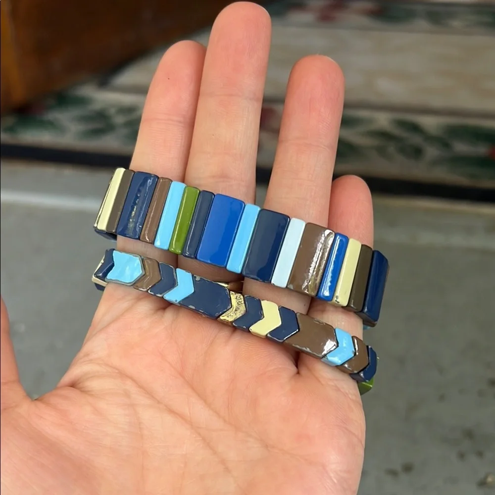 Roxanne Assoulin Multicolor Tile Bracelets - Picture 6 of 6